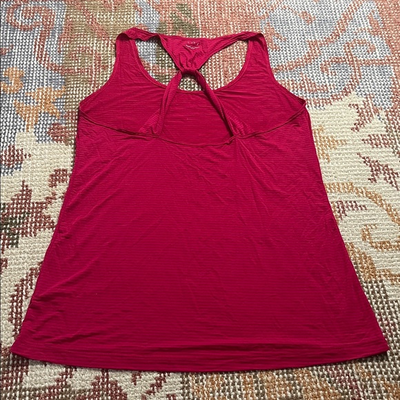 Beyond Yoga Magenta Striped Tank Top Size M - Picture 6 of 7